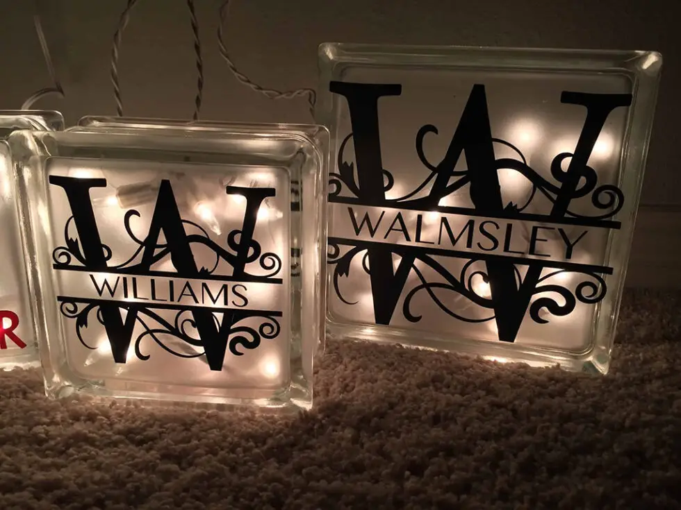 DIY Decorative Glass Block Crafts - Tried and True by Trista